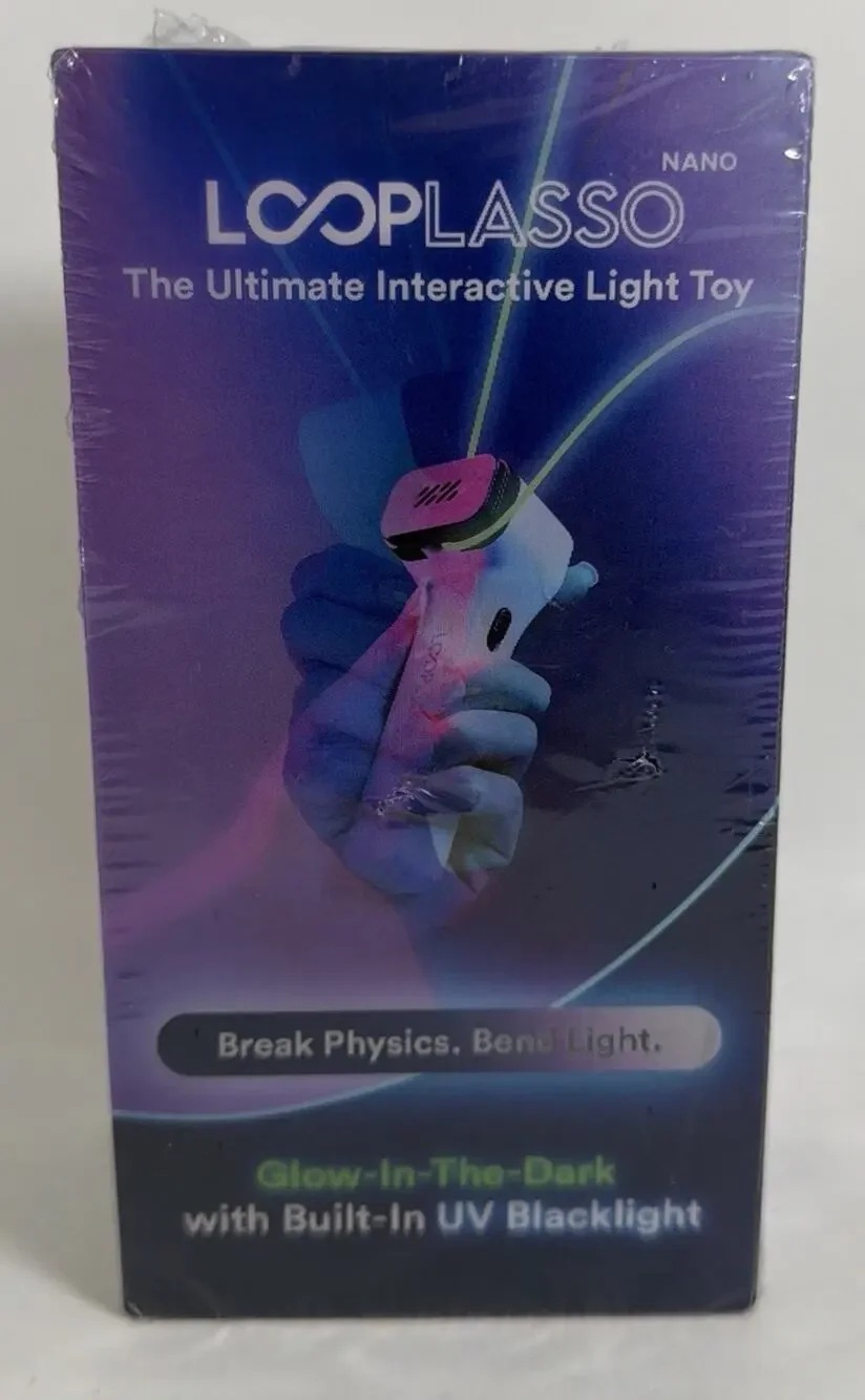 Loop Lasso NANO Glow-In-The-Dark String Shooter with Built-in UV - New